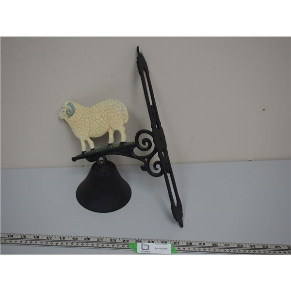 CAST IRON SHEEP BELL (MISSING CLAPPER)