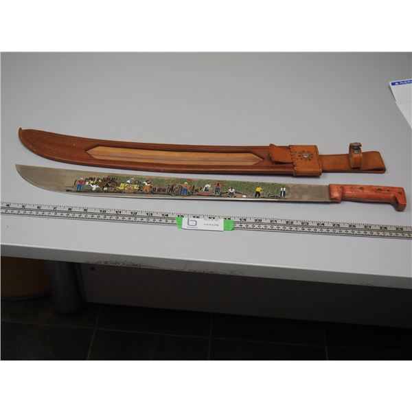 IMACASA MACHETE MADE IN EL SALVADOR WITH SLEEVE