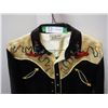 Image 2 : VINTAGE SADDLE CHAMP SILK WESTERN SHIRT WITH TASSLES (GOOD CONDITION)(SIZE MEDIUM TO LARGE?)
