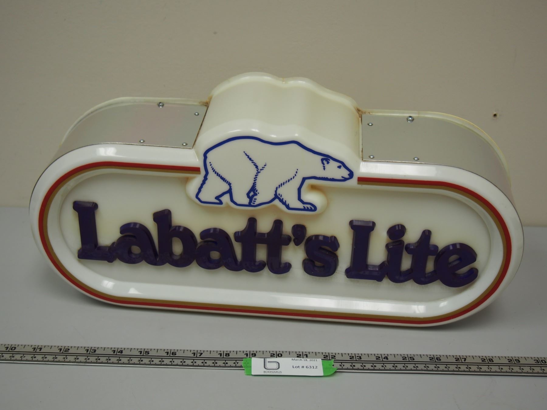 LABATTS LITE LIGHT UP SIGN 19.5