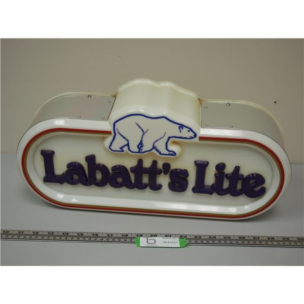 LABATTS LITE LIGHT UP SIGN 19.5" LONG BY 9" TALL