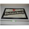 Image 1 : HEINEKEN MIRRORED ADVERTISING IN FRAME (20 1/4 X 26 IN LONG)