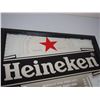 Image 2 : HEINEKEN MIRRORED ADVERTISING IN FRAME (20 1/4 X 26 IN LONG)