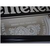 Image 3 : HEINEKEN MIRRORED ADVERTISING IN FRAME (20 1/4 X 26 IN LONG)