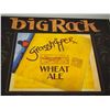 Image 2 : BIG ROCK GRASSHOPPER WHEAT ALE WOODEN ADVERTISING SIGN (18X24 IN LONG)