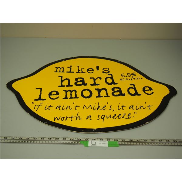 MIKE'S HARD LEMONADE CARBOARD SIGN (20 X 28 3/4 IN LONG)