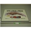 Image 1 : BREWHOUSE LIGHT WOODEN ADVERTISING SIGN (17X22 IN LONG)
