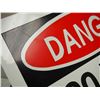 Image 6 : 2X THE MONEY/ TIN DANGER 220 VOLTS ADVERTISING SIGNS (8X12 IN LONG) (TOUCHED UP)
