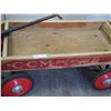 Image 3 : VINTAGE CCM BIKE WAGON ROLLER BEARING WOODEN WAGON (BOX 29 1/2 X 15 IN WIDE)