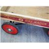 Image 7 : VINTAGE CCM BIKE WAGON ROLLER BEARING WOODEN WAGON (BOX 29 1/2 X 15 IN WIDE)