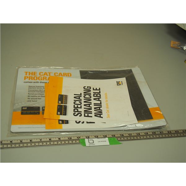 CAT FINANCIAL MOUSE PADS (2) NEW