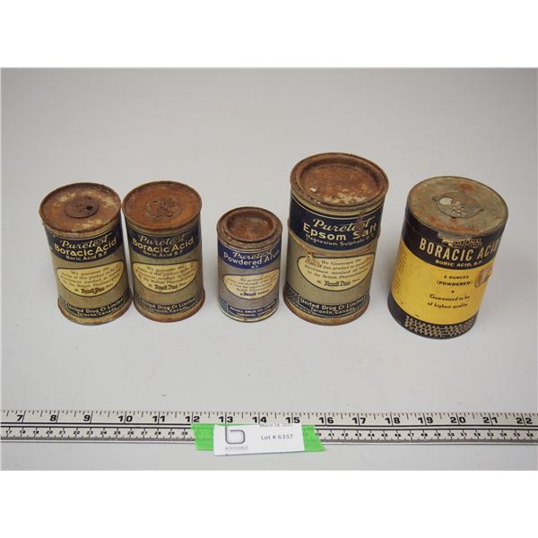 UNITED DRUG CO AND OTHER LTD VINTAGE TINS