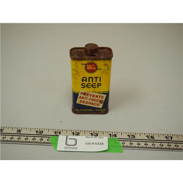 VINTAGE WHIZ ANTI SEEP TIN