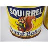 Image 3 : (2) VINTAGE SQUIRREL PEANUT BUTTER TINS (MISSING 1 LID)