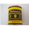 Image 3 : VINTAGE RELIANCE WATER GLASS TIN 1LB (3 1/2 IN TALL)