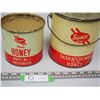Image 2 : 2X THE MONEY/ VINTAGE HONEY TINS