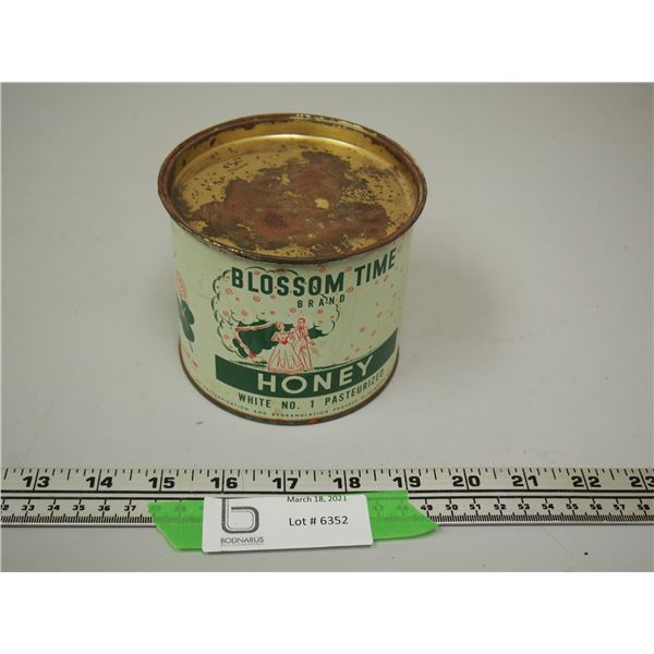 VINTAGE BLOSSOM TIME BRAND HONEY 2 PD TIN