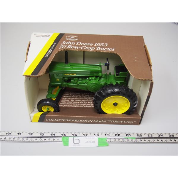 JD 70 ROW CROP COLLECTORS EDITION NIB 1/16 SCALE