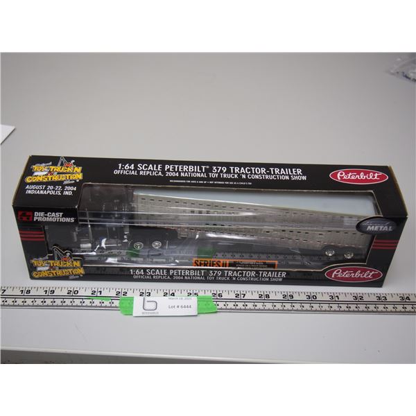 TOY TRUCK CONST SHOW 1/64 PETERBUILT 379 TRACTOR + TRAILER