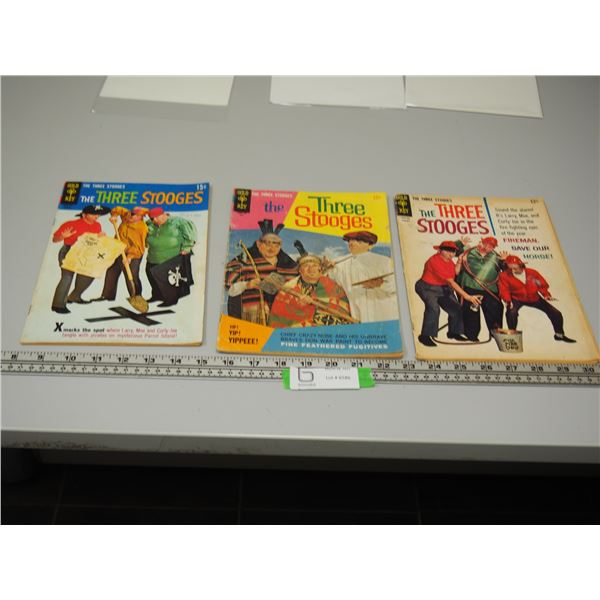 3X THE MONEY - Gold Key The Three Stooges Comics 12 & 15C (3)