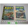 Image 1 : 2X THE MONEY - 25C Comics The Illustrated Story of the Coast Guard and Navy (2) 1959