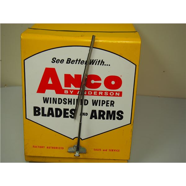 Anco Windshield Wiper Blades and Arms Metal Display Cabinet 14.75