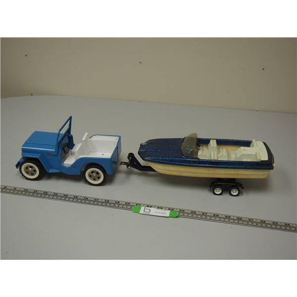 Tonka Jeep Boat and Trailer 24" L (TOTAL)