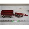 Image 1 : ERTL Toy Plow and Trailer (Plow 2 Discs Broken)