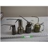 Image 1 : 4 Pump Style Oiler Cans