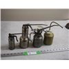 Image 3 : 4 Pump Style Oiler Cans