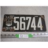 Image 1 : 1919 Sask Porcelain License Plate