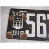 Image 2 : 1919 Sask Porcelain License Plate