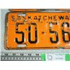 Image 3 : Pair of 1950 Sask License Plates