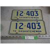 Image 1 : Pair of 1976 Sask License Plates