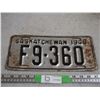 Image 1 : 1948 Sask License Plate