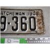 Image 3 : 1948 Sask License Plate