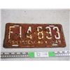 Image 1 : 1949 Sask License Plate