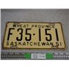 Image 1 : 1951 Sask License Plate