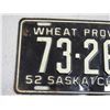 Image 2 : 1952 Sask License Plate