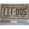 Image 3 : 2X THE MONEY - 1958 & 1959 Sask License Plates