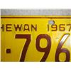 Image 2 : 1967 Sask License Plate
