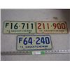 Image 1 : 3X THE MONEY 1974, 75, 76 Sask License Plates