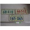 Image 1 : 3X THE MONEY 1970, 71, 72 Sask License Plates