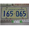 Image 4 : 3X THE MONEY 1970, 71, 72 Sask License Plates