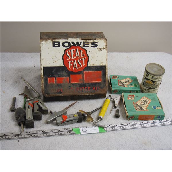 Bowes Seal Fast Display Cabinet with Contents 8.5" T by 10" W