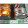 Image 4 : B/A Peerless Oil Tin Plus Esso Automatic Transmission Fluid Tin (One Quart Tins Empty)