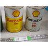 Image 4 : 3 Full Aeroshell Tins (Fluid 4, Oil W, Oil)