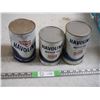 Image 1 : 3 Full Havoline Motor Oil Tins 1 Quart Sae 10W and Saw 10W HD