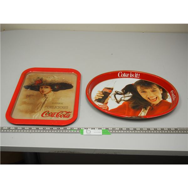 2X THE MONEY/ COCA COLA TRAYS