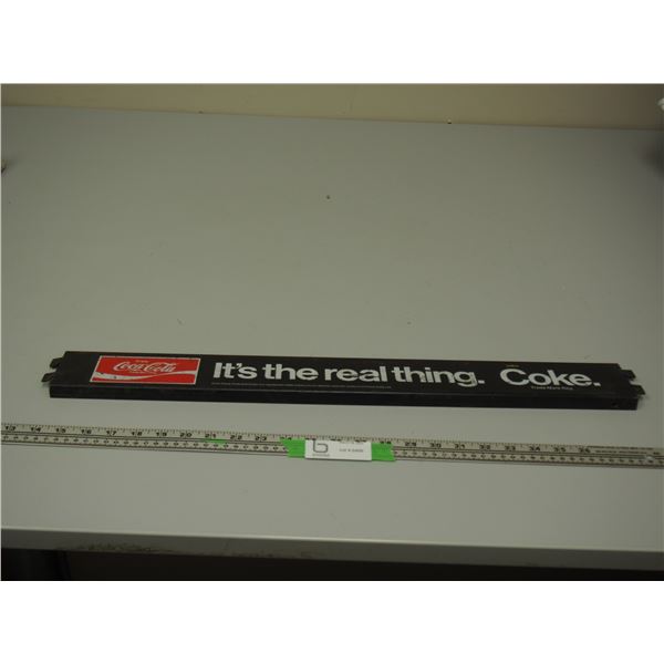 VINTAGE COCA COLA DOOR PUSH (TOTAL LENGTH 25 3/4 IN LONG)
